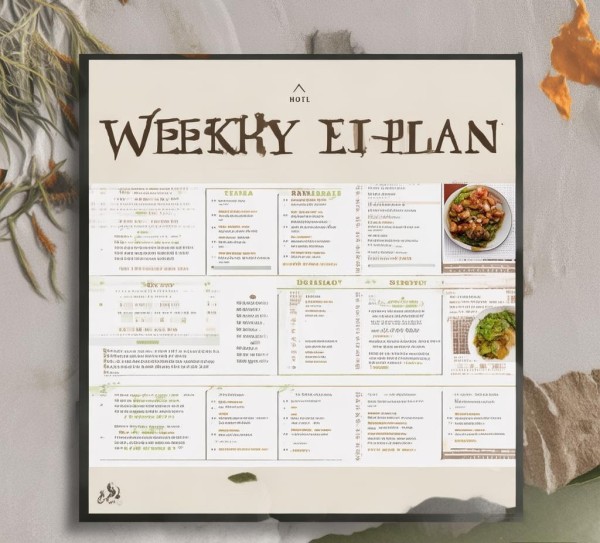 酒店餐饮周报及每日 meal plan